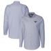 Men's Cutter & Buck Light Blue Auburn Tigers Vault Stretch Oxford Long Sleeve Button-Down Shirt