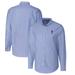 Men's Cutter & Buck Powder Blue Kansas Jayhawks Vault Stretch Oxford Long Sleeve Button-Down Shirt