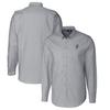 Men's Cutter & Buck Charcoal Ohio State Buckeyes Vault Stretch Oxford Long Sleeve Button-Down Shirt