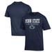 Men's Champion Navy Penn State Nittany Lions Stack Logo Lacrosse Powerblend T-Shirt