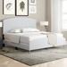 Willa Arlo™ Interiors Manningtree King Bed Upholstered/Velvet, Wood in White | 52.2 H x 79.3 W x 85.8 D in | Wayfair