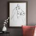 Canora Grey Bridle Portraits II - Picture Frame Drawing Print on Canvas in Black/Gray/White | 20 H x 16 W x 2.5 D in | Wayfair