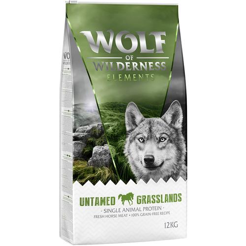 12 kg Untamed Grasslands Pferd Wolf of Wilderness Monoprotein getreidefreies Hundefutter trocken