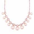 Kate Spade Jewelry | Kate Spade Rose Gold Crystal Pearl Necklace | Color: Gold/Pink | Size: Os