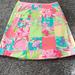 Lilly Pulitzer Skirts | Lilly Pulitzer Reversible Tiger Cloud Print Skirt | Color: Green/Pink | Size: 0