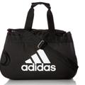 Adidas Bags | Adidas Diablo Small Sport Duffle Duffel Carry Overnight Travel Bag (Black) | Color: Black/White | Size: Os