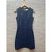 Kate Spade Dresses | $398 Kate Spade Navy Sicily Fringe Tweed Preppy Sheath Dress Sizes 6 New | Color: Blue/Gold | Size: Various