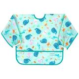 Bumkins Sleeved Bib Baby Bib Toddler Bib Smock Waterproof Fabric Fits Ages 6-24 Months Ã¢â‚¬â€œ Ocean Life