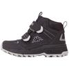 Winterboots KAPPA, Gr. 31, schwarz (schwarz, silber), Textil, Synthetik, mehrfarbig, sportlich, Schuhe, für bestens geschütze Kinderfüße