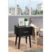 Flynn End Table in Black - Alpine Furniture 966BLK-62