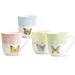 LENOX Butterfly Meadow 4-Piece Mug Set Porcelain/Ceramic in Blue/Brown/Green | Wayfair 773903