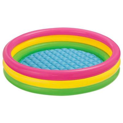 Intex - Farbenfroher Kinderpool Easy Pool (Aufblasring)