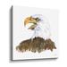 Millwood Pines Bald Eagle - Picture Frame Painting on Canvas in Brown/White/Yellow | 24 H x 24 W x 2 D in | Wayfair