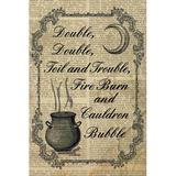 The Holiday Aisle® Double Double - Wrapped Canvas Textual Art Canvas in White | 36 H x 24 W x 1.25 D in | Wayfair 5F7E79D1188F4EA087A379C562F9C742