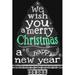 The Holiday Aisle® Christmas Chalk Tree - Wrapped Canvas Textual Art Canvas | 18 H x 12 W x 1.25 D in | Wayfair 163AB6F2FA9A452EB70BAA874A4A5519