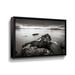 Highland Dunes Samisha Beach - Picture Frame Photograph on Canvas in Black/Gray/White | 12 H x 18 W x 2 D in | Wayfair