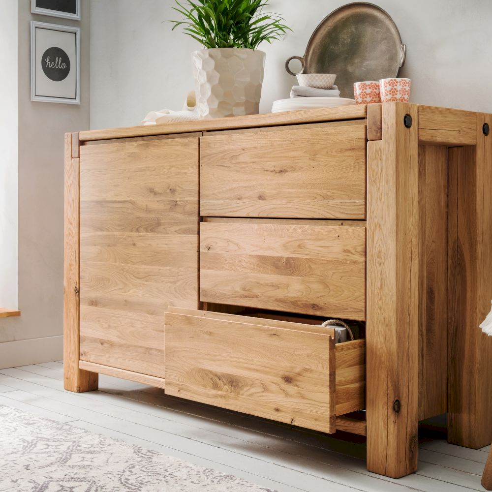 Massivholz »Montreal« Wildeiche Kommode I Kommode