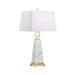 Chelsea House Chelsea House (General) Marble Pyramid 28 Inch Table Lamp - 69813