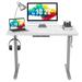 Gymax 48'' Sit to Stand Desk Adjustable Standing Workstation w/ Crank