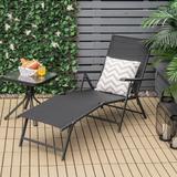 Costway Patio Folding Chaise Lounge Chair Outdoor Portable Reclining - See Details