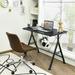 Gymax Y-shaped Gaming Desk Home Office Computer Table w/ Phone Slot &