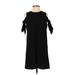 J by J.O.A. Casual Dress: Black Solid Dresses - Women's Size Small