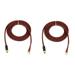 2Pcs RCA Speaker Cable Wire Speaker Wire to RCA Plug Adapter