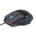 Professional LED Backlight 5500DPI 7 Buttons Optical Gaming Mouse Mice for Desktop Black