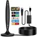 2023 Newest TV Antenna for Digital TV Indoor 120+ Miles Range HDTV Antenna Digital Indoor HDTV Antenna with Switch Amplifier Signal Booster for 4K HD Local Channels All TV s 16ft Coax Cable