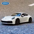 Welly-Modèle de voiture de sport en alliage moulé sous pression 1:24 Porsche 911 Carrera 4S