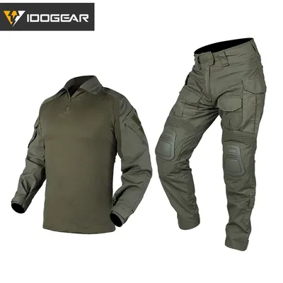 IDOGEAR-Uniforme de Salomon pour hommes Vêtements de sport Noir Coton Polyster Skip BDU G3