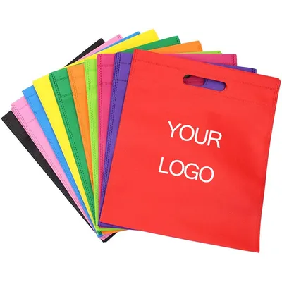 Sac non tissé avec logo personnalisé pour vêtements et chaussures sac d'emballage shopping frais