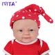 IVITA-Poupées réalistes en silicone pour bébé fille bébé Reborn beurre "coco" jouets vierges