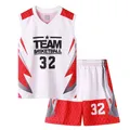 Vêtements de sport d'été pour garçons et filles uniforme de basket-ball pour enfants de 7 à 12 ans