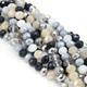 135 x Faceted Rondelle Glass Beads For Jewellery Making Mixed 8x6mm - Midnight