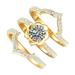 Kayannuo Clearance 3-in-1 Alloy Inlaid Rhinestone Female Ring Popular Exquisite Ring Fashion Rings Jewelry