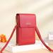 Cell Phone Bag PU Leather Crossbody Cellphone Purse for Women Touch Screen Cell Phone Pouch Holder Shoulder Bag RFID Blocking Wallet Handbag with Shoulder Strap