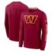 Men's Nike Burgundy Washington Commanders Fashion Tri-Blend Long Sleeve T-Shirt