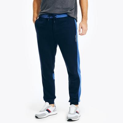 Nautica Men's Sustainably Crafted Side-Stripe Colorblock Jogger Navy, XXL