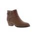 Extra Wide Width Women's Riley Booties by Ros Hommerson in Brown (Size 11 WW)