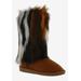 Wide Width Women's Hype Boots by Bellini in Brown Multi (Size 9 W)