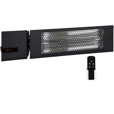 King Electric Smart Wave RK2415-RMT-BLK 24" Single Carbon Fiber Radiant Heater with Remote - 240V, 1500W