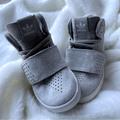Adidas Shoes | Adidas Invader Strap Tubular Ortholite High Top Light Gray Toddler Shoes 6.5 | Color: Gray/White | Size: 6.5bb