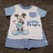 Disney Matching Sets | Disney Mickey Mouse Shirt And Short Outfit Set Size 18 Months | Color: Blue/White | Size: 18mb