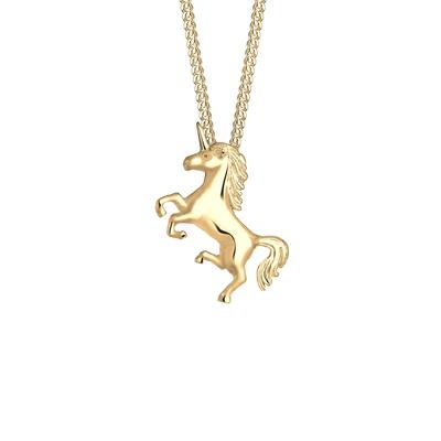 Elli - Einhorn Unicorn Magic 925 Sterling Silber Ketten 1 ct Damen