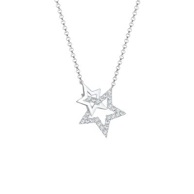 Elli Astro Stern Galaxy 925 Sterling Silber, mit Kristallen von Swarovski® 45 Damen Image