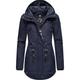 Winterjacke RAGWEAR "Monadis Black Label" Gr. S (36), blau (graublau) Damen Jacken Lange stylischer Winterparka für die kalte Jahreszeit