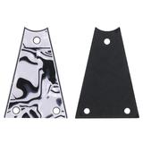 Metal Guitar Rod Cover Plate 3 Holes Black White for Electric Guitar Bass Accessory 2pcs