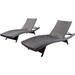 Christopher Knight Home Salem Outdoor Wicker Chaise Lounge Chairs Brown - 2-Pcs Set 2-Pcs Set Brown