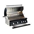 WHISTLER Built in Gas Grill 4 Burner Stainless Steel Gas Gril for Outdoor Kitchen Black